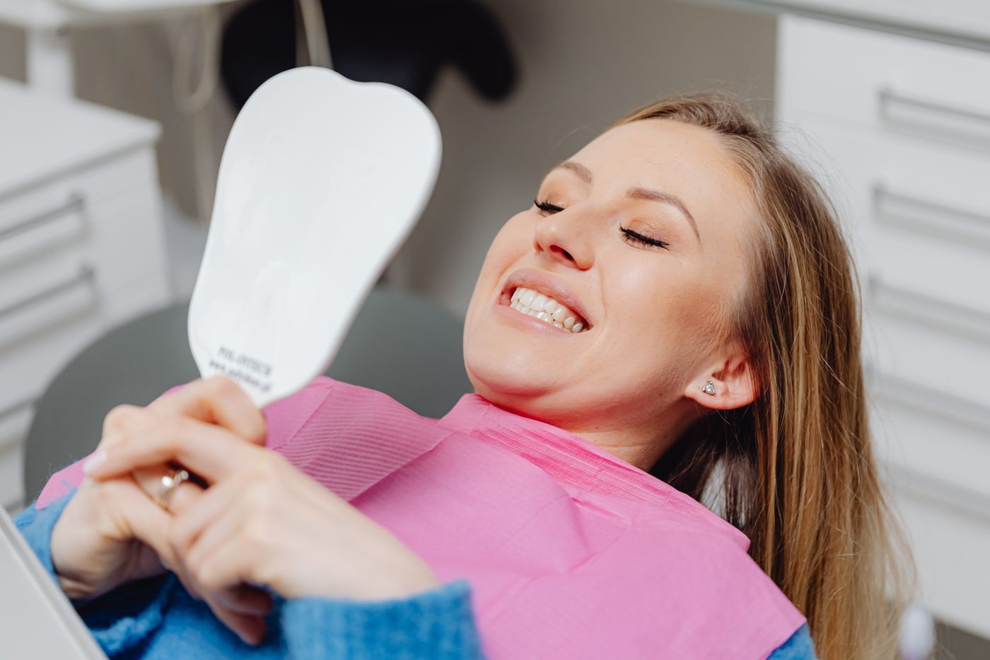 Patient reviewing her result
